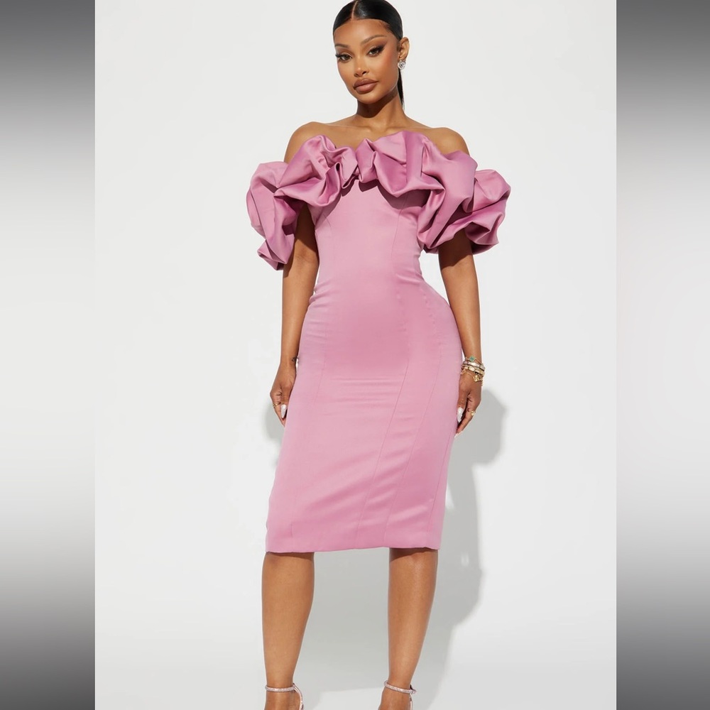 Pink cocktail dress